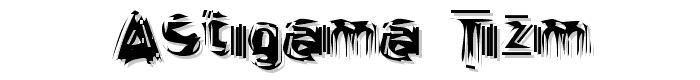 Astigama Tizm font